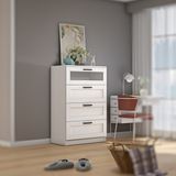 Dekorex SFR-102-C-BEYAZ Dört Çekmeceli Şifonyer