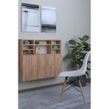 Dekorfim DF01104AC Duvara Monte Pratik Katlanır Raflı Kırma Mutfak ve Yemek Masası