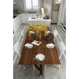 Dekorfim DF01111BR Portatif Pratik Katlanır Masa Mutfak ve Yemek Masası - Barok