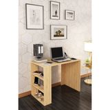 Dekorfim DF09102AC Raflı Kitaplıklı Çalışma Masası Ofis Masası Bilgisayar Masası - Y: 70 cm D: 50 cm G: 90 cm - Akçaağaç