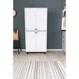DEKORFİM DF13102 Çok Amaçlı Dolap , Mutfak Kiler Dolabı, Banyo & Temizlik Dolabı, Geniş Depolama Raflı Dolap