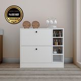 Dekorfim DF14101B MDF Kahve Köşesi Kiler Dolabı Çok Amaçlı Dolap Mutfak Dolabı - Beyaz