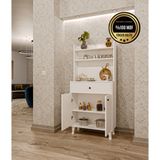 Dekorfim DF14102B MDF Kahve Köşesi Çok Amaçlı Dolap Mutfak Dolabı - Beyaz