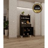 Dekorfim DF14102BD MDF Kahve Köşesi Çok Amaçlı Dolap Mutfak Dolabı - Bendir