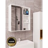 DEKORFİM DF16102B Tek Kapaklı Aynalı Banyo Dolabı Çok Amaçlı Banyo Dolabı - Beyaz