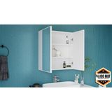 Dekorfim DF16103B 2 Kapaklı Aynalı Banyo Dolabı Çok Amaçlı Banyo Dolabı - Beyaz