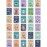 Dekorif 30 Adet Nostaljik Retro Oyuncak Sticker Seti - Laptop Telefon Defter Için