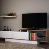Dekorister Asos TV Ünitesi Beyaz-Ceviz