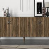 Dekorister Exclusive Wood Ceviz-Antrasit Konsol