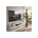 Dekorister Koza Duvara Monte Tv Sehpası 120 cm – Beyaz Modern ve Minimalist TV Ünitesi