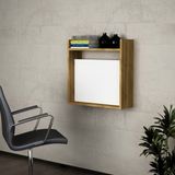 Dekorister Laptop Çalışma Masası Beyaz-ceviz - Y: 60 cm D: 20 cm G: 60 cm