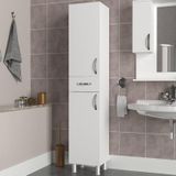 Dekorister Selin 2 Kapak 1 Çekmeceli Banyo Boy Dolabı Beyaz (267064377) Çok Renkli