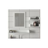 Dekorister Simon Beyaz Banyo Üst Dolabı Aynalı Etajer