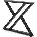 Dekoriye Endüstriyel Tasarımın Gücü: x Model Metal Masa Ayağı Table Leg - siyah