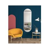 Dekorlife Beyaz Oval Dekoratif Boy Aynasi 150 X 50 Cm