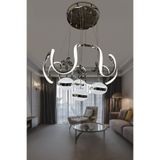 DEKORLİVE Modern Sarkıt İthal 4 Top Ecrin Ledli Sarkıt Avize