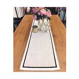 Dekorluk Concept Linen Keten Kumaşa Biyeli Runner