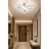 Dekorluna Amon Beyaz Modern Plafonyer Tavana Sıfır Salon Mutfak Yatak Odası Led Avize