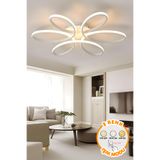 Dekorluna Elvis Modern Beyaz Plafonyer Tavana Sıfır 3 Renk Işık Salon Mutfak Yatak Odası Led Avize