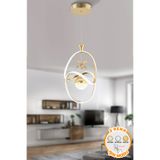 Dekorluna Leon Gold 3 Renk Işık Özellikli Modern Kaplama Sarkıt Led Avize Salon Mutfak Avize