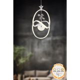 Dekorluna Leon Krom 3 Renk Işık Özellikli Modern Sarkıt Led Avize Salon Mutfak Avize