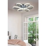Dekorluna Modern Füme Plafonyer Tavana Sıfır Beyaz Işık Salon Mutfak Yatak Odası Led Avize Alis