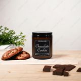 DEKORLUQUE Çikolatalı Kurabiye Kokulu Bitkisel Doğal Soya Mumu Kavanoz Mum 200 gr - Amber
