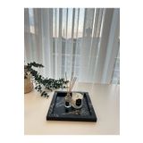 DEKORMED DEKORATİF SİYAH MERMER DESENLİ /SUNUMLUK/TEPSİ/ORGANİZER