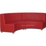 Dekormila Oval Deri Sedir (4 Kişilik)