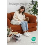 Dekoro Genz Sofa Modern Yer Kanepesi ve Modüler Yataklı Lounge Gaming Koltuğu - Yüksek Dansite Bondex Süngerli, Fitilli Katlanabilir Oyun ve Dinlenme Minderi (140X70X28H Cm) - Turuncu