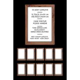 Dekorobi 10 Adet A4 Çerçeve Ahşap Pvcli 21x30 Sertifika Diploma Ve Belge Için Çerçeve dkrbsertifika10