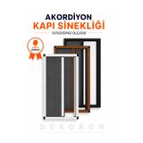 DEKORON Pileli Plise Sürgülü Akordiyon Sineklik 70×180 cm Ölçü Aralığı 3 Renk Seçeneği