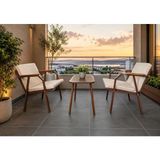 Dekoroom's Viento 1-1 Bahçe Balkon Mobilyası,kahve Iskelet, - Cappuccino