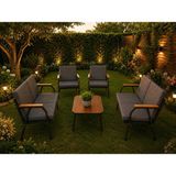 Dekoroom's Viento 2-2-1-1 Bahçe Balkon Mobilyası,