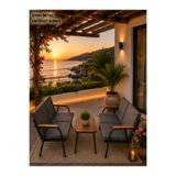 Dekoroom's VİENTO 2-2 BAHÇE BALKON MOBİLYASI,SEHPALI,