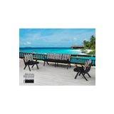 Dekoroom's Zeta 3 1 1 Balkon Takimi, Bahce Mobilyasi, Cay Seti, Kafe Oturma Grubu, Teras Koltuk Takimi