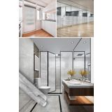 Dekoros Şeffaf Vitray Görünümlü Yapışkanlı Folyo, Duşakabin, Mutfak, Banyo, Ofis Camı Kaplama Folyosu 0921