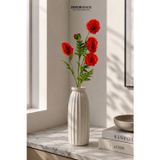 Dekorsende Yapay Anemon (Gelincik) Çiçeği Dal Turuncu 105 Cm