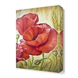 DekorSevgisi - Gelincik Yağlı Boya Canvas Tablo - 105x70
