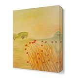 DekorSevgisi - Kırmızı Gelincikler Canvas Tablo - 90x60