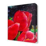 DekorSevgisi - Pembe Gelincikler Tablosu - 75x50