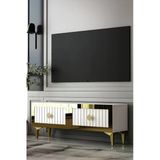 Dekortis Home Dekor 120Dhdts4ba Lina Lazer Pleksi Desenli Tv Sehpası
