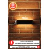 Dekorvin PİLLİ Duvar Aydınlatması Duvar Aplik İç Mekan Aydınlatması Gece Lambası ( SİYAH )