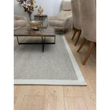DEKOSET Sisal Halı- Hol Koridor Halısı- Kaymaz Taban- Yıkanabilir Kilim Halı Yolluk (Krem-Bej, 80x300 cm)