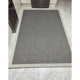 DEKOSET Sisal Halı- Hol Koridor Halısı- Kaymaz Taban- Yıkanabilir Kilim Halı Yolluk (Krem-Gri, 100x300 cm)