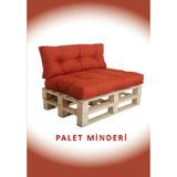 Dekosoy Iç Mekan Palet Üstü Minderi, Balkon Minderi, Yer Minderi, Bahçe Minderi Takımı - Kiremit Kiremit