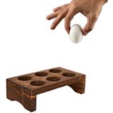 Dekotim Ahşap Yumurtalık 6lı Yumurta Tutucusu