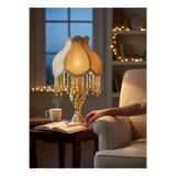 Dekovien Gold Gece Lambası Abajur Klasik Model Metal Gold Kaplama Ayak 50x30cm AB00122P3