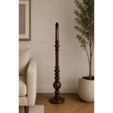 Dekovien Klasik Vintage Ahşap Lambader Ayak Koyu Kahve Meşe Rengi 140cm La55786 Diğer