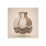 Dekovien Vizon Kadife Kaplı Vizon Püsküllü El Yapımı Vintage Lambader Şapkası 50x50cm